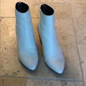 Dolce Vita Coltyn white leather booties